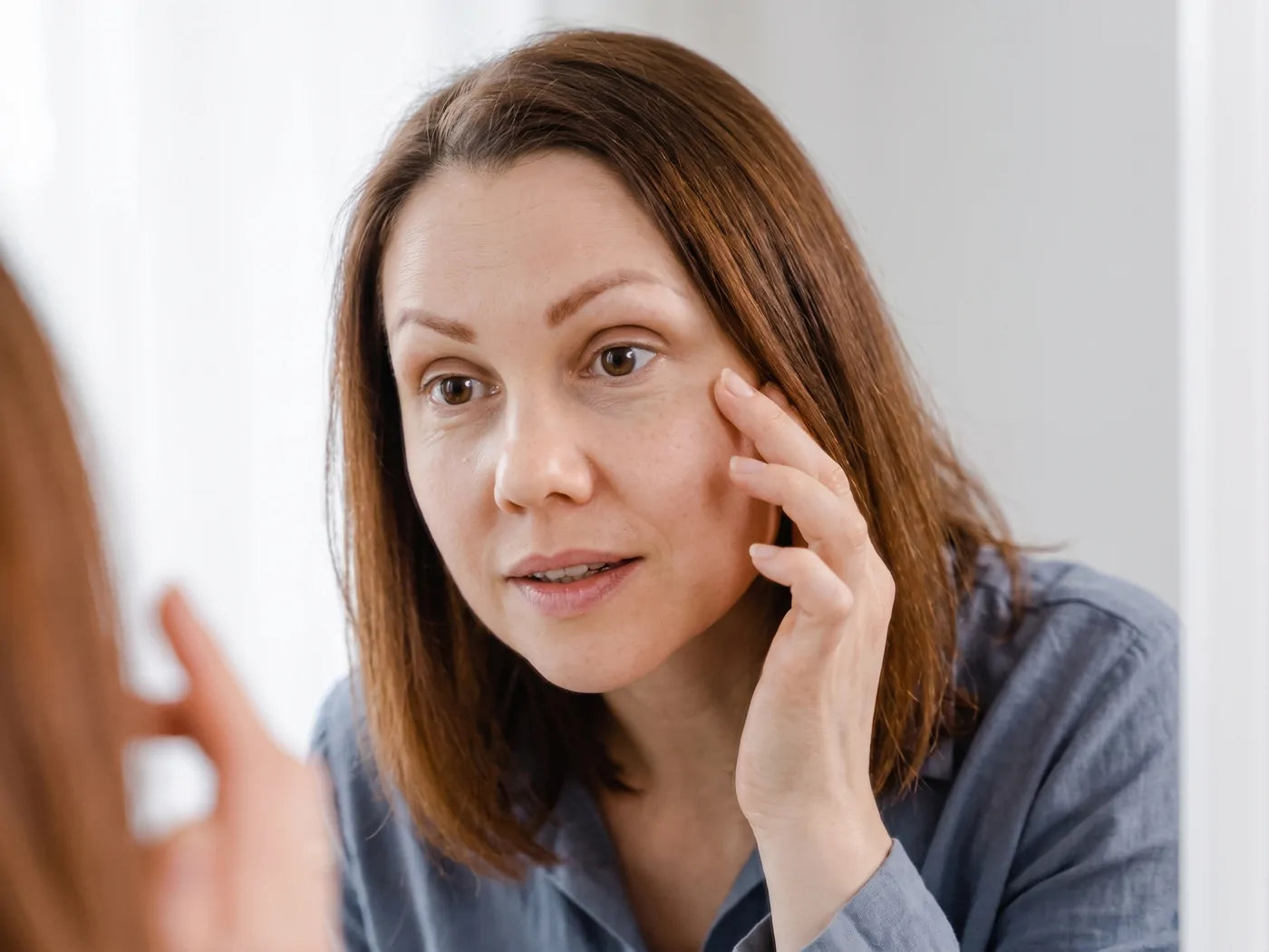 The under-eyes soften
